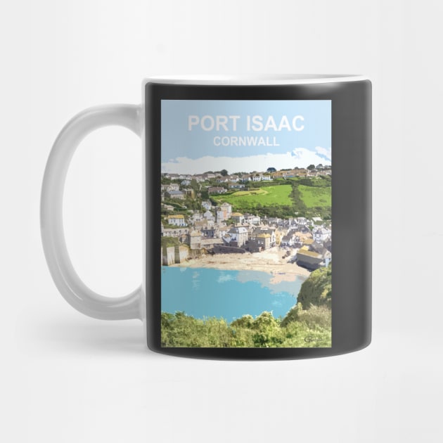 Port Isaac, Cornwall. Cornish gift. Kernow fishing harbour by BarbaraGlebska